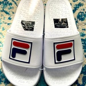 Fila Unisex White Sandals